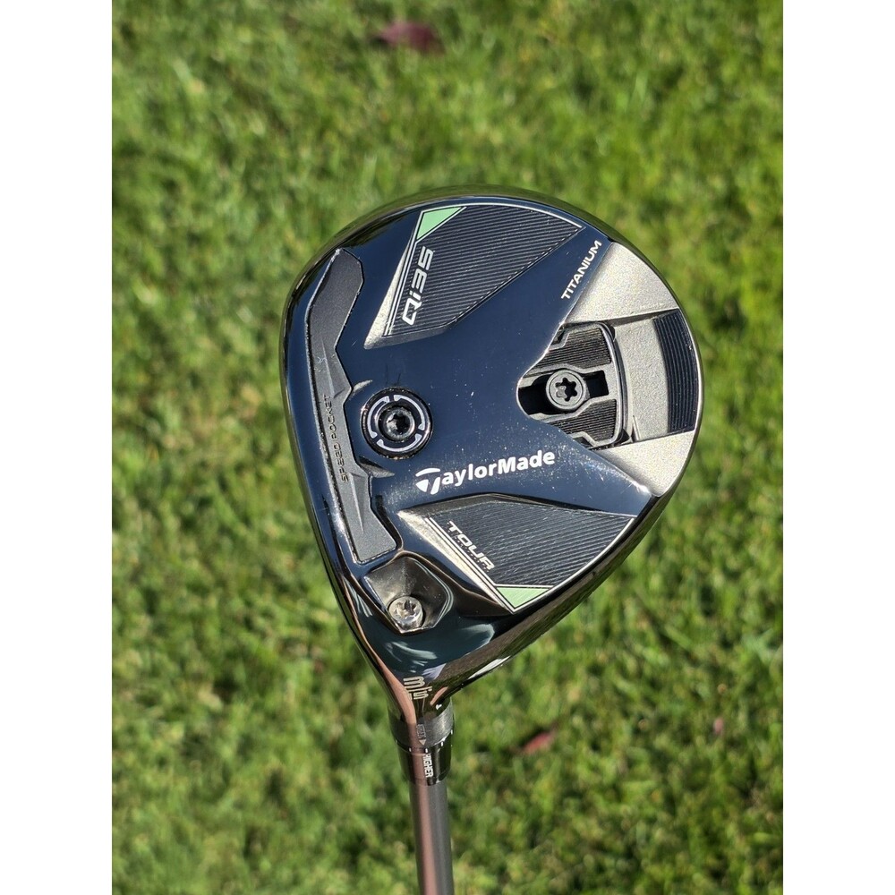 TaylorMade Qi35 Tour 15* 3 Wood A Flex Fujikura Air Speeder 50 Graphite LH Mint
